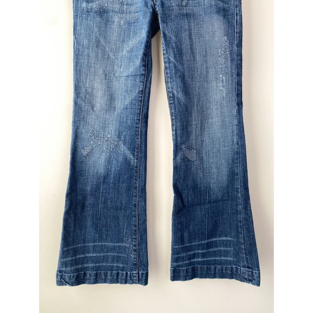 Citizens‎ of Humanity Women Danaway Jeans 31 Blue Low Rise Full Leg Flare Y2K